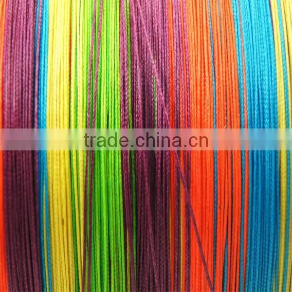 High quality 5 color 4 braided PE fishing line With great sensitivity