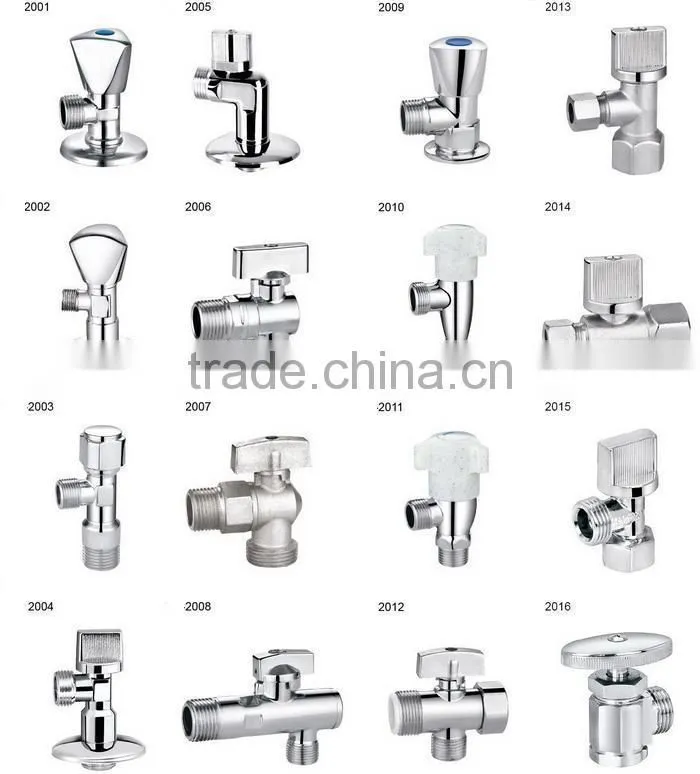 Brass angle water valve with G1/2" thread