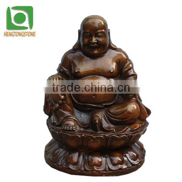 Bronze Laughing Buddha Sculpture