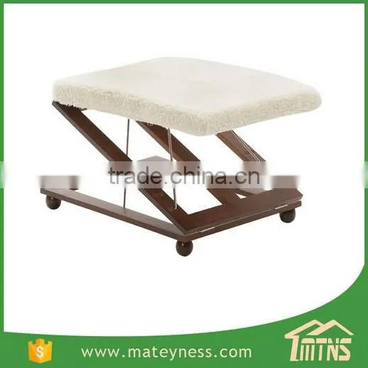 3-Way Folding Wooden Footrest Adjustable Foot Stool