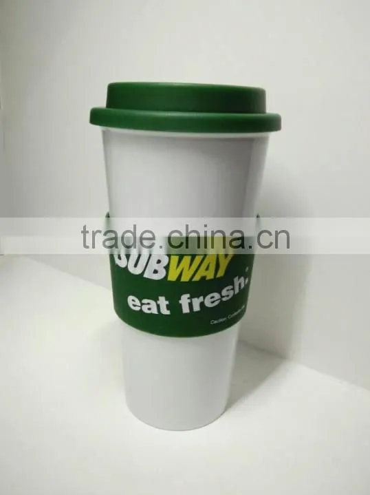 customized 16oz iml plastic coffee mug