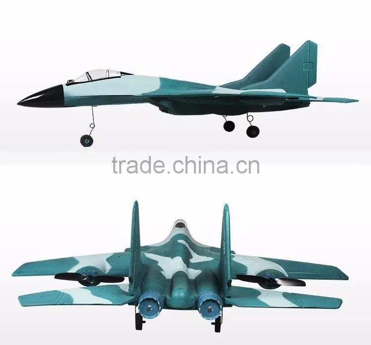 2.4GHZ Wireless Radio Control Model Airplane, SU27/J15 Stunt Flying Aircraft, RC Toy Fighter For Kids