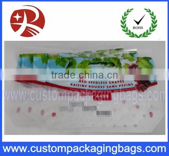 Co-extruded Slider Pouch Standing Pouch Grapes Zipper Laminated Bunch Bag