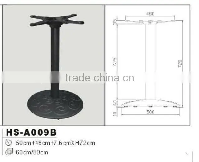 black cast iron table base for sale