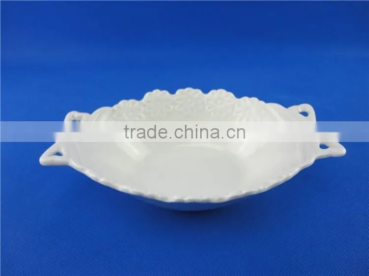 600ml cheap white large ceramic mixing bowls customized