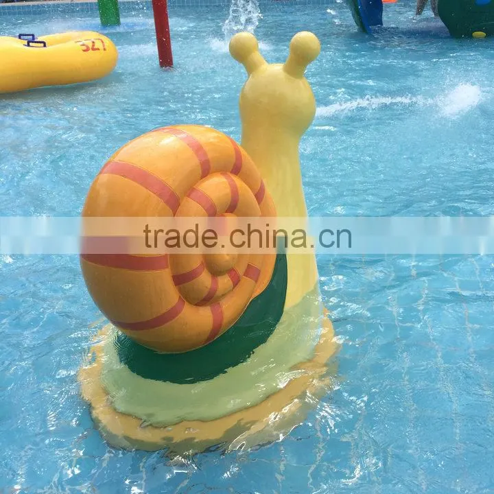 Fiberglass conch statue for water playground park