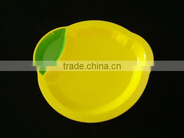 Polygon shape melamine cake plate