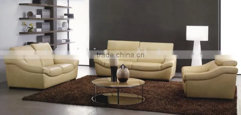 JR8021B modern Luxury Italian full thick orange cow leather living room Italy recliner sofa set