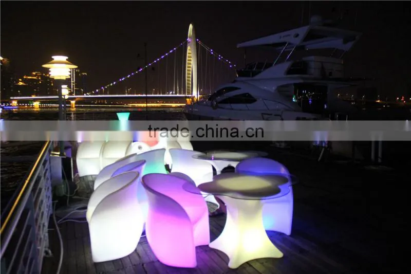 71CM high popular bar led furniture led table led chairs