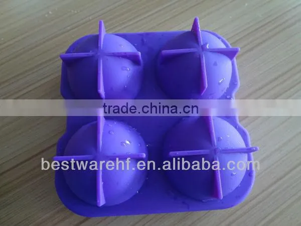 6 cups FDA silicone ice ball mold maker in Shenzhen Guangdong China