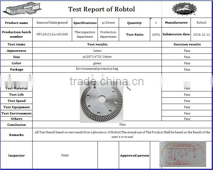 105mm Turbo Rim Diamond Saw Blade Angle Grinder Circular Cutting Disc Disk Wheel Universal Stone Brick Block Concrete