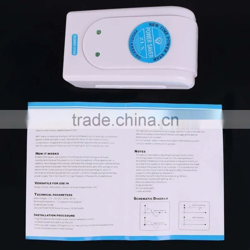 Power Supply Adapter EU Plug Energy Saver Electricity Save Expert Saving Device