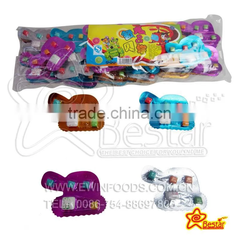 Colorful Tank Shape Bubble Gum