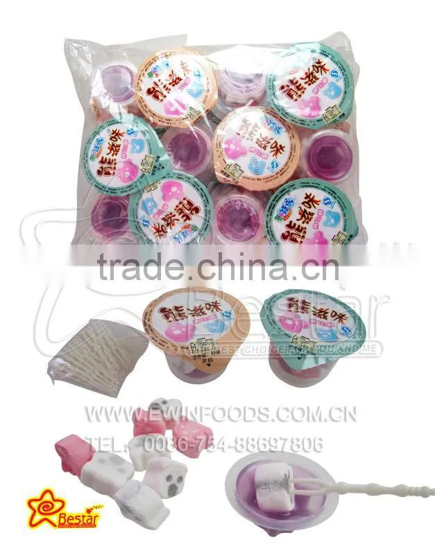 Strawberry Shape Marshmallow With Fruity Jam