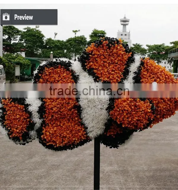 Artificial green topiary grass animal sculpture plant for decoration
