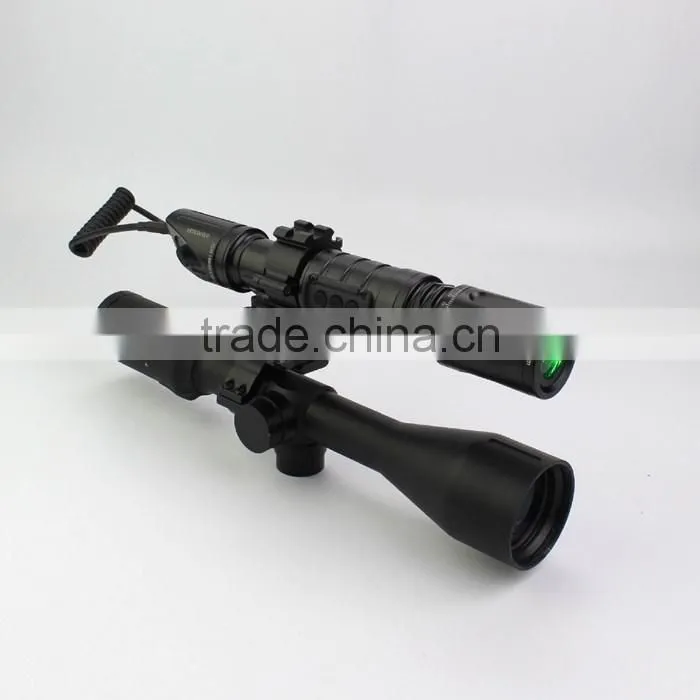 Suzero Output power 20-100mw adjustable Long Distance tactical Green Laser Flashlight Designator Illuminator Torch