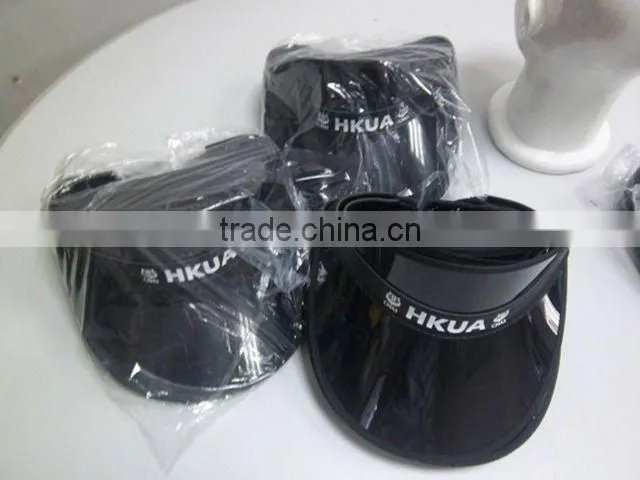PVC sun visor with printed logo