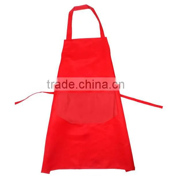 OEM Printed Logo Polyester Kitchen Bib Aprons Womens