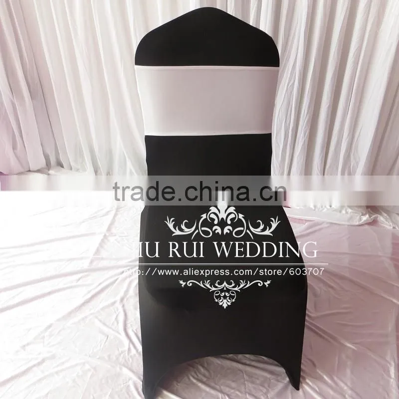 Colorful Pre - Tie Bow Spandex Chair Band Lycra Chair SashFor Wedding Decor
