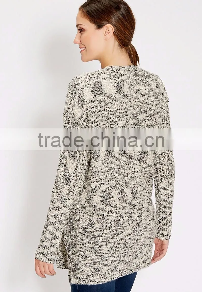 womens colorful no button cardigan sweater with pockets