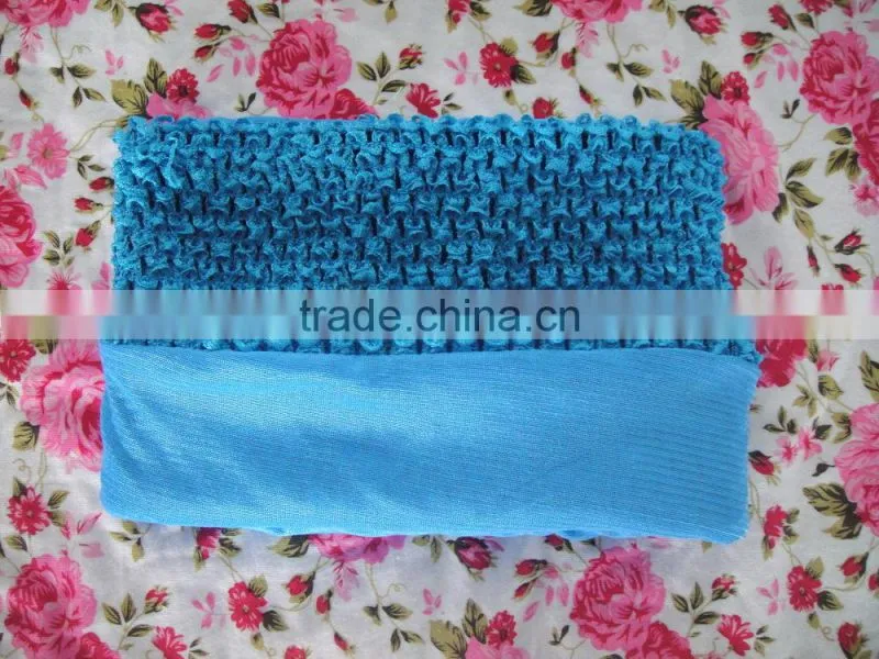 Wholesale 9inch crochet top /crochet tube top strentch top baby headband for kids