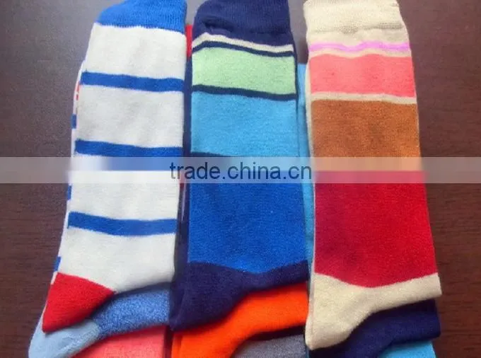 Long Men cotton stripe soccer socks