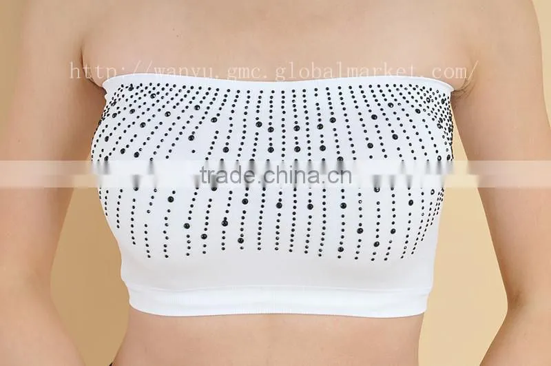 Factory offer Sex Girls Underwear black sexy tube tops
