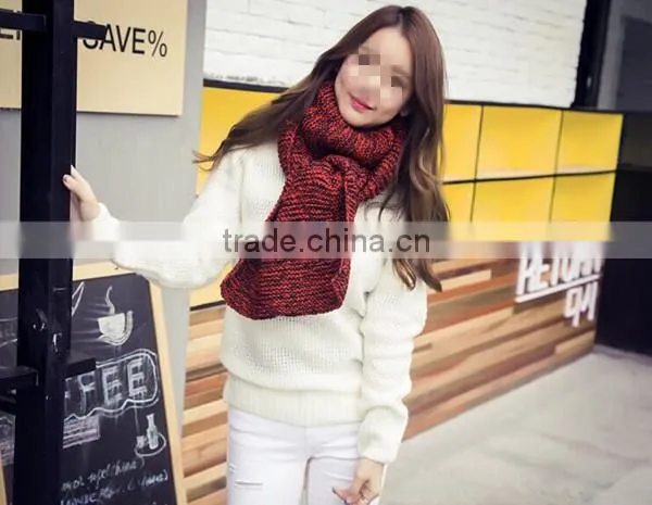 winter latest fashion elegant wear Korean style special blending knit men and women new scarf made in china