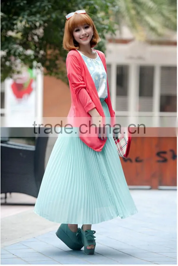 Korea sex long sleeve without button Sun protection clothing breathable summer thin women chiffon
