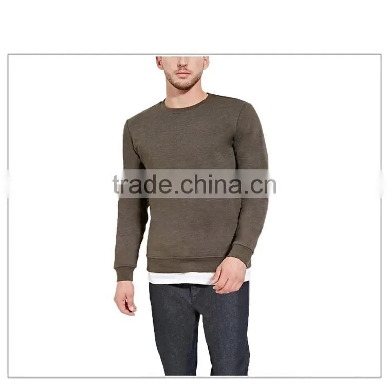 Wholesale Blank Bodybuilding Long Sleeve No Hooded Round Neck Sweatshirt