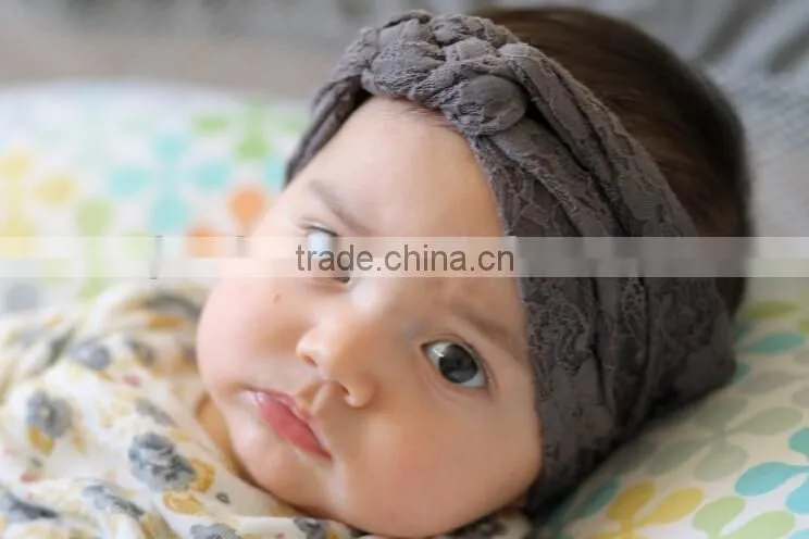 kids girl elastic lace cross headband, elastic lace headband for kids