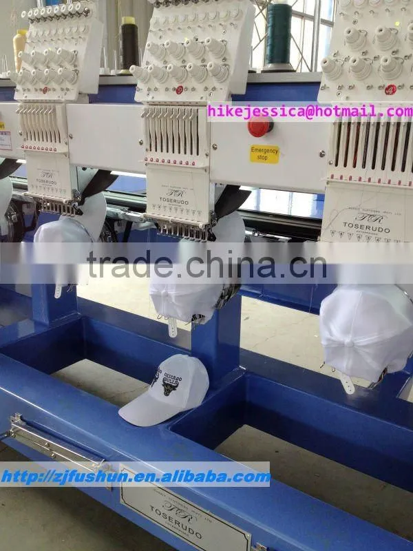 YingYing 908 8heads 9needles 9colors cap tubular t shirt flat embroidery machine