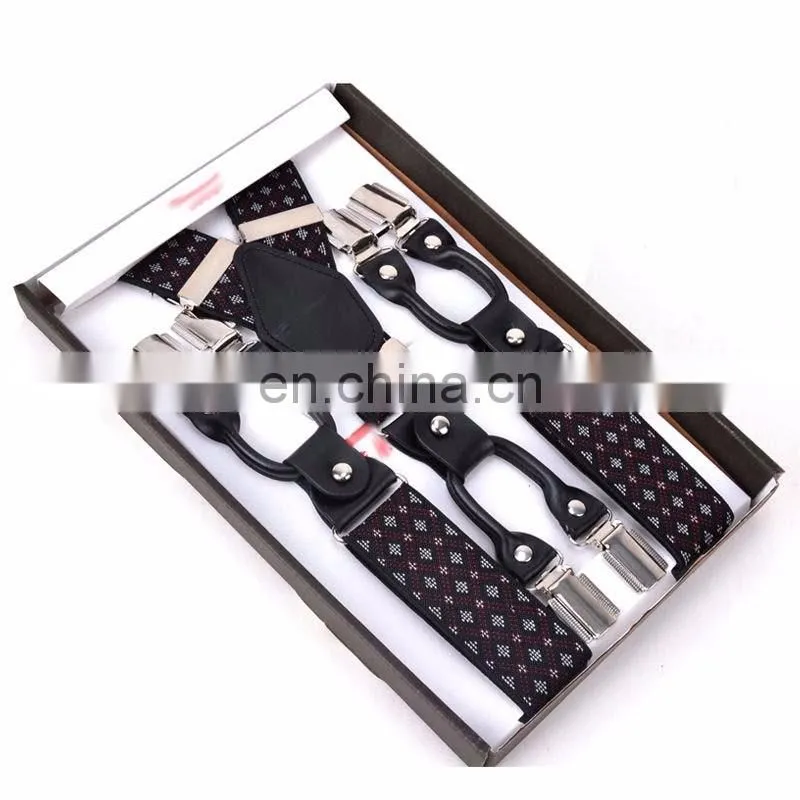 Fashion wholesale high quality 3.5cm jacquard suspenders