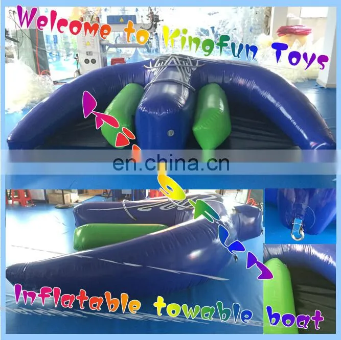 Towable boat inflatable water games
