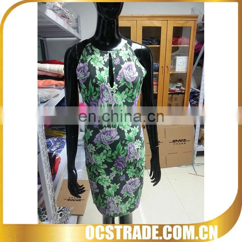 2014 short cut out sleeveless turquoise sequin cocktail dress bandage