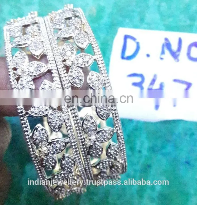 High quality cubic zirconia bangle exporter, american diamond bangle, cz bangles imitation diamond bangles manufacturer