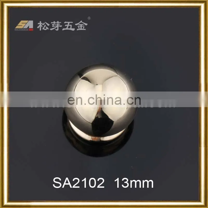 Nickle Free Color Plated Customized Screw Rivets, Glossy Finished Zinc Alloy Screw Rivets For Bags