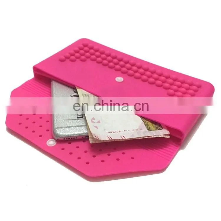 Luxury Clutch Cosmetic Lip Purse Ladies Fashion Rectangle Evening Wallet Custom Silicone Bags