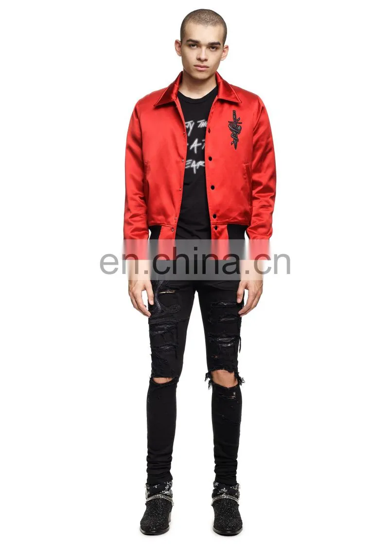 DiZNEW Black Snake Custom Stitched Denim Jeans Trousers For Men