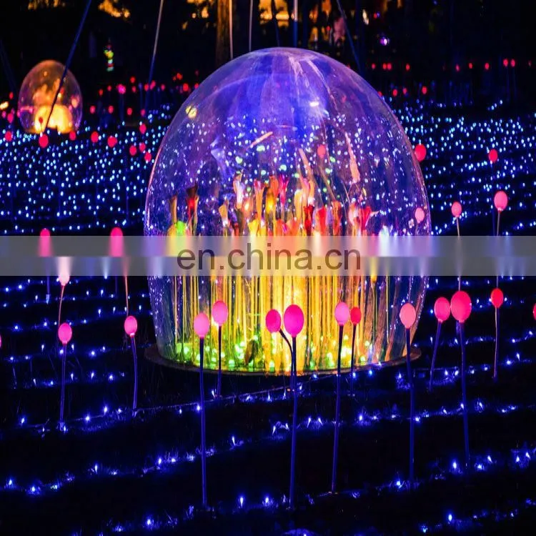 New Fantasy Light Festival Dream Jellyfish LED Jellyfish Fiber Optic Light 1m diameter Ocean Jellyfish Light