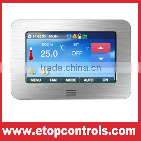 Color Touch Screen Room Thermostat for Heating