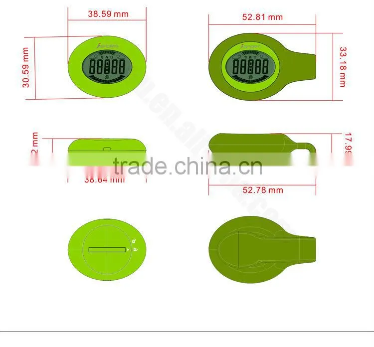 Ios 3D Calorie Pedometer Watch with Wristband