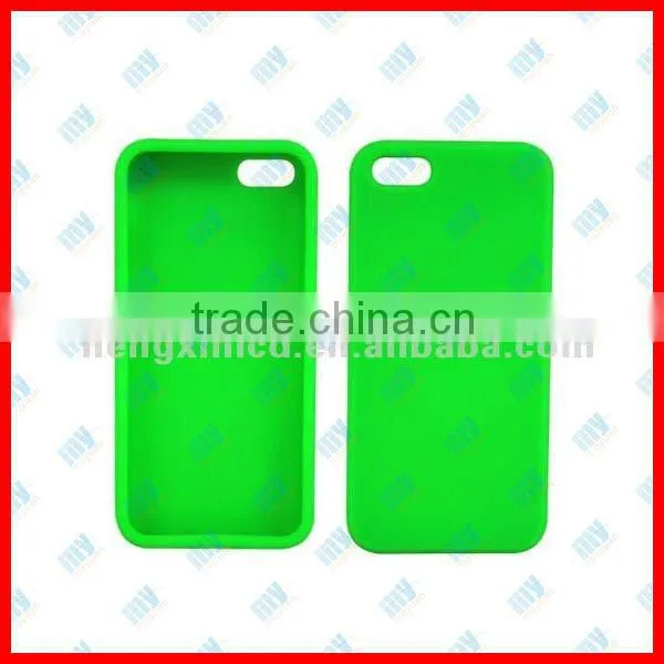lowest price Sublimation silicon case for iPhone5, with aluminium sheet