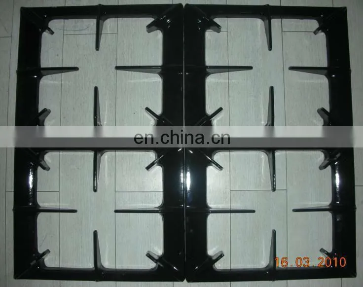 Enamel Grate Cast Iron Pan Support For Gas Stove