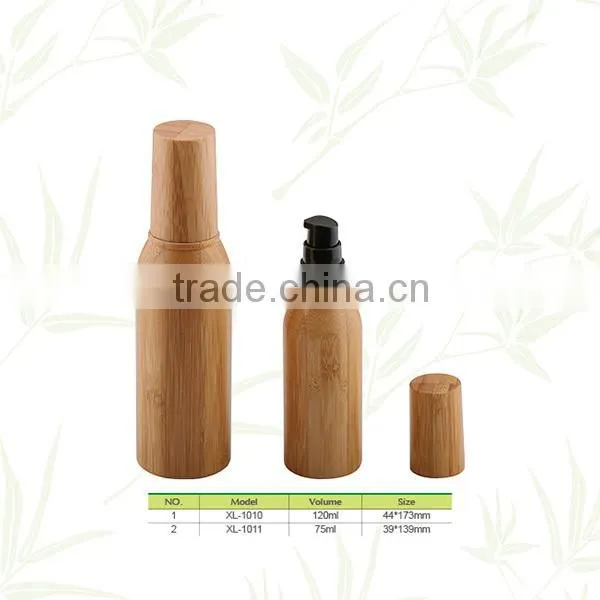 New design 75ml bamboo lotion bottle for wholesales