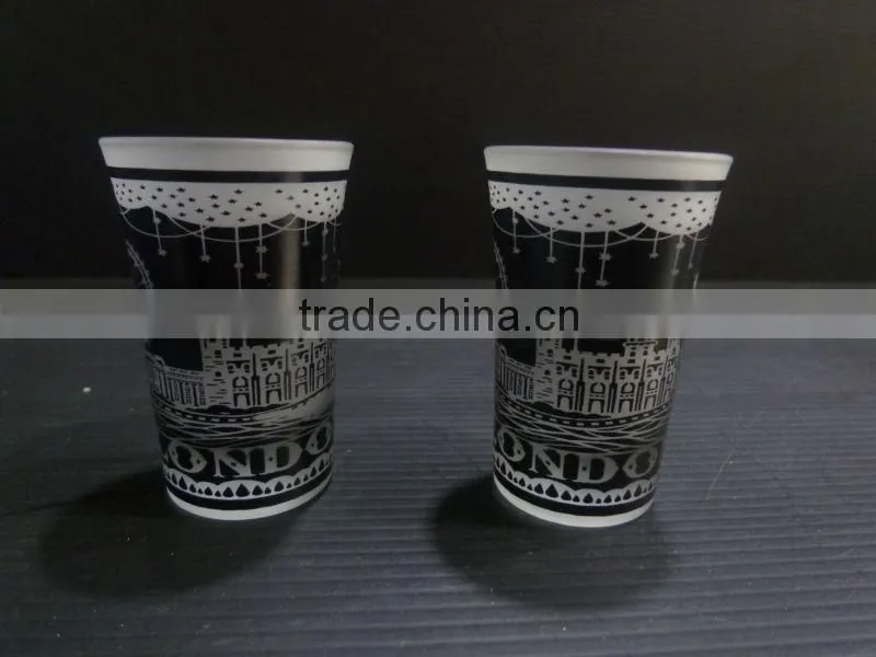 fancy shot glass with printing