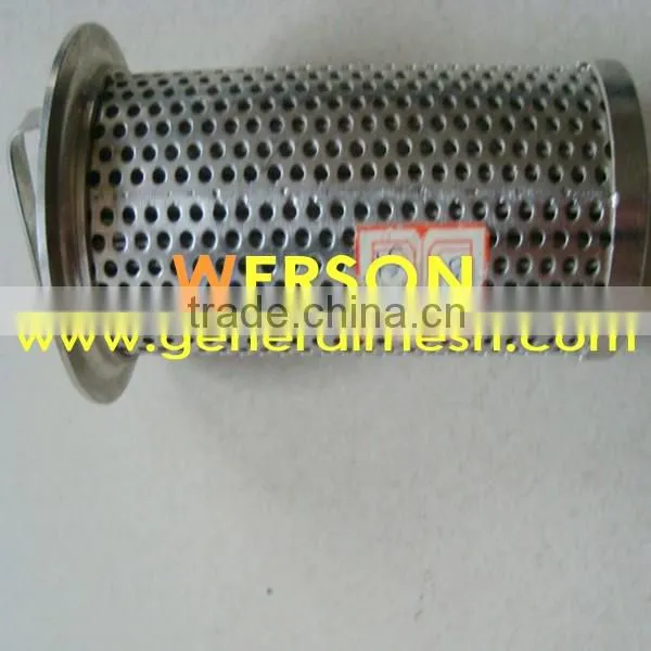 carbon steel Perforated metal basket strainer and CYLINDER | generalmesh