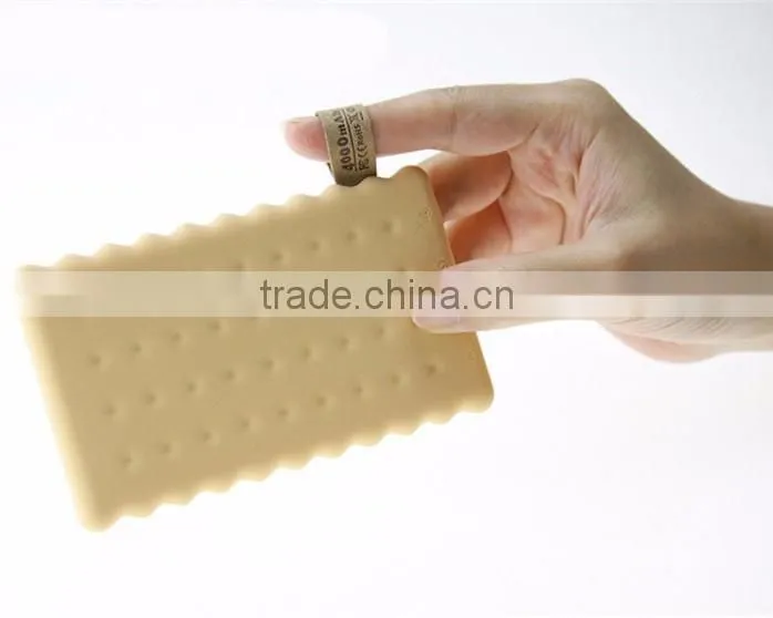 Portable cookies power bank 4000mAh travel charger for iPhone