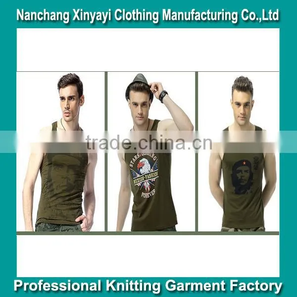 Oem Y Racer Back Gym Tank Tops With Printed For Men Made in China Supplier Wholesaler Clothes