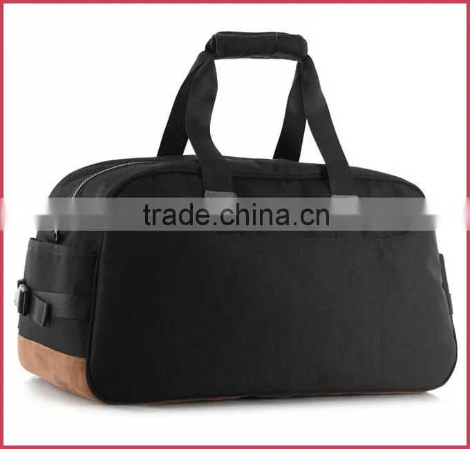 brand duffle bag travel duffel teeange cotton fabric with nubuck leather